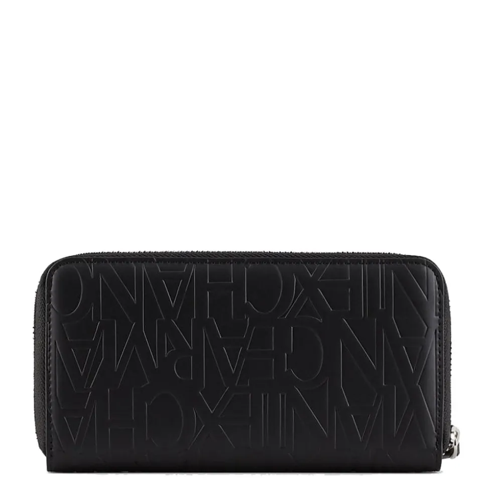 Portafoglio Donna Zip Around ARMANI EXCHANGE colore Nero