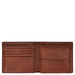 Portafoglio Uomo Piccolo con Portamonete THE BRIDGE In Pelle Marrone linea Biagio