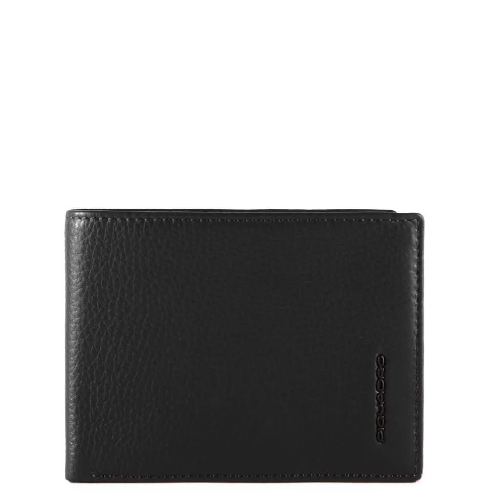 Portafoglio Uomo PIQUADRO Linea Modus Special in Pelle Nera con portamonete - PU257MOSR