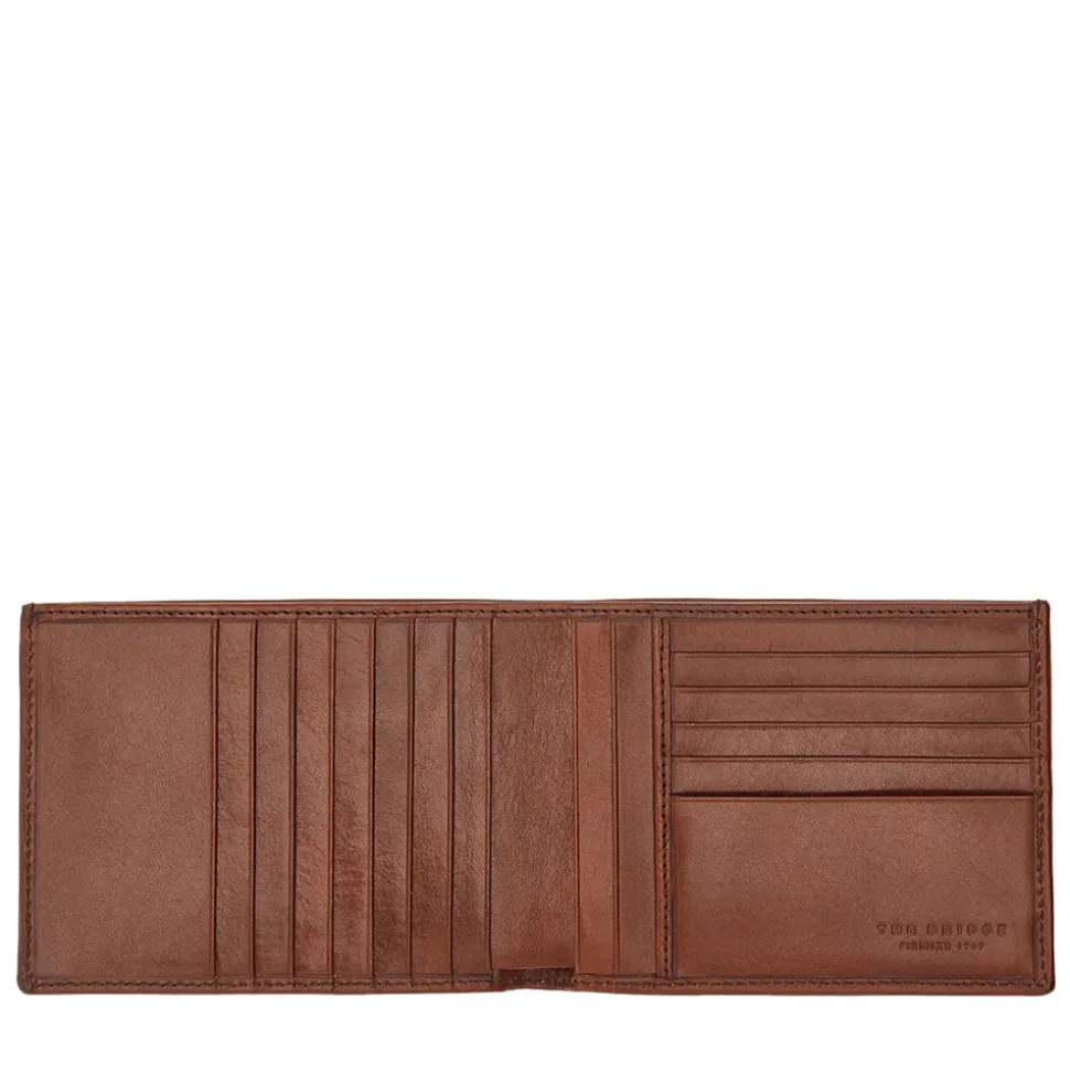 Portafoglio Uomo Portacarte THE BRIDGE linea Story in Pelle Marrone