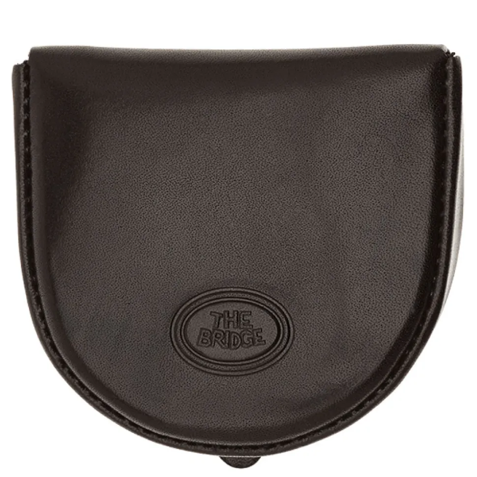 Portamonete a Tacco THE BRIDGE In Pelle Nero linea Story Made in Italy