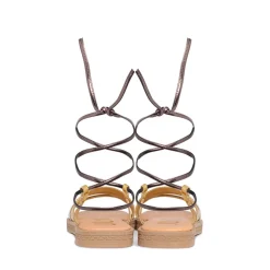 Sandali Flat LIU JO Iman 03 Laminati Oro e Bronzo