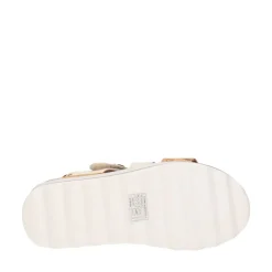 Sandali Platform 1A Classe Alviero Martini Bianco con Inserti Geo Beige 2193