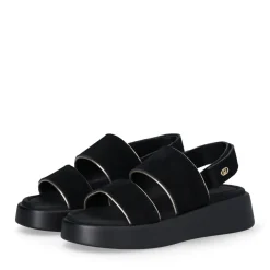 Sandali Platform LIU JO Amber 01 in Suede Nero