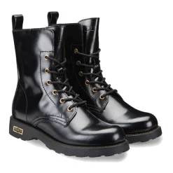Scarpe Donna CULT Anfibi Zeppelin 472 in Pelle Nera