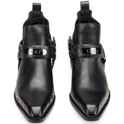Scarpe Donna CULT Dolores Stivali Texani Bassi in Pelle Nera