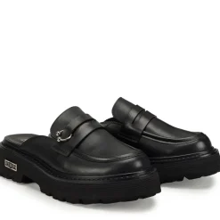 Scarpe Donna CULT Slash 4214 Sabot in Pelle Nera