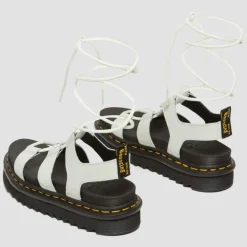 Scarpe Donna DR. MARTENS Sandali linea Nartilla in Pelle Athena Smoked Mint