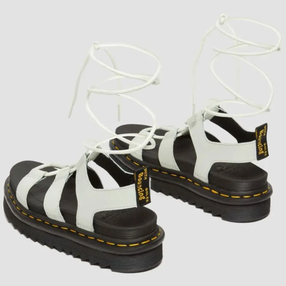 Scarpe Donna DR. MARTENS Sandali linea Nartilla in Pelle Athena Smoked Mint