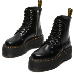 Scarpe Donna DR. MARTENS Stivali Platform linea Jadon Max in Pelle Buttero Nera