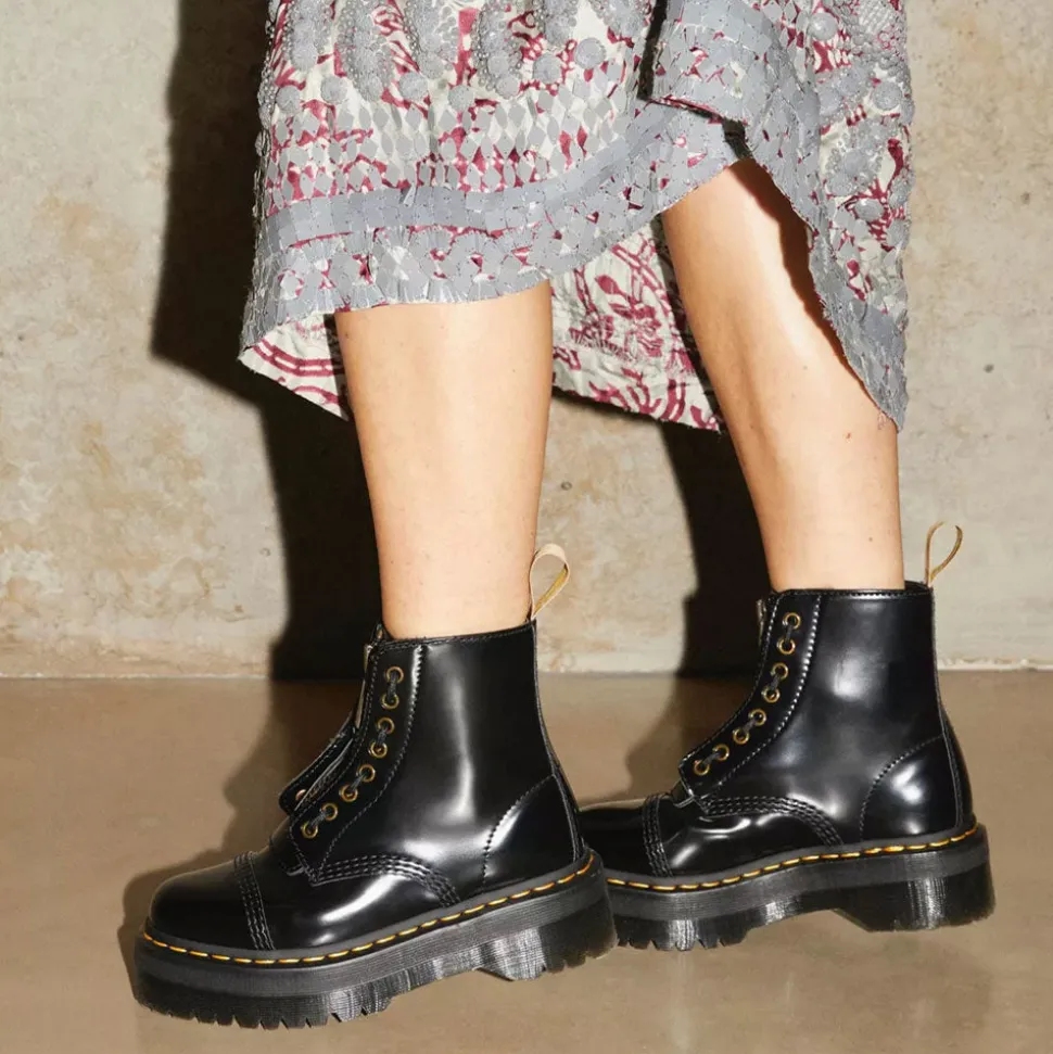 Scarpe Donna DR. MARTENS Stivali Platform linea Sinclair Vegan colore Black Oxford