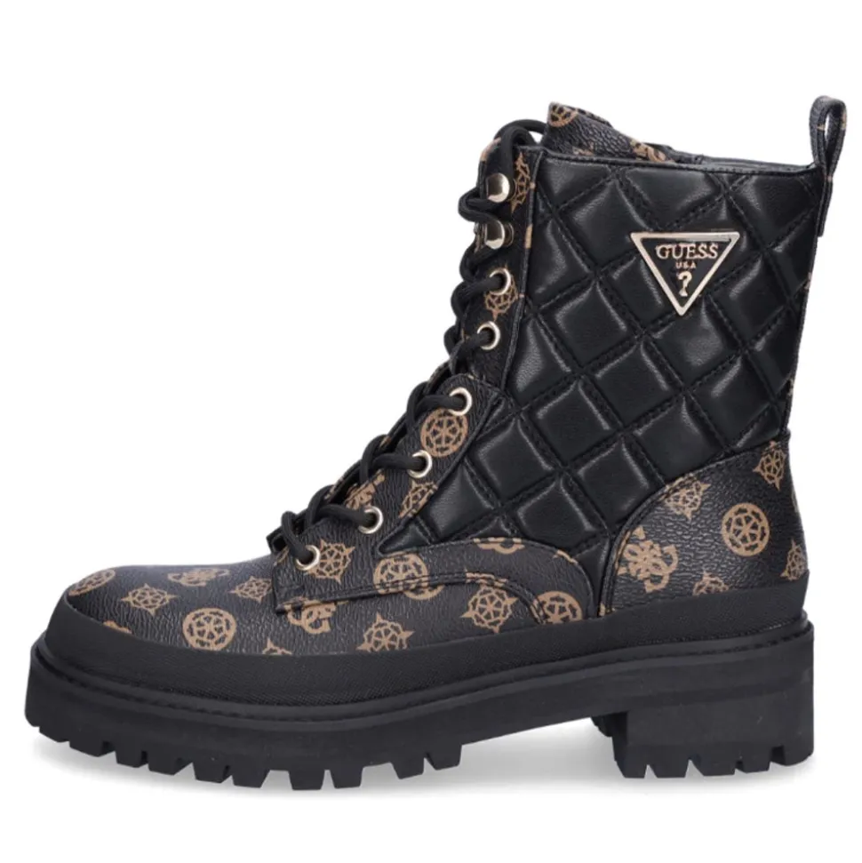 Scarpe Donna GUESS Anfibi linea Badae colore Brown - Black