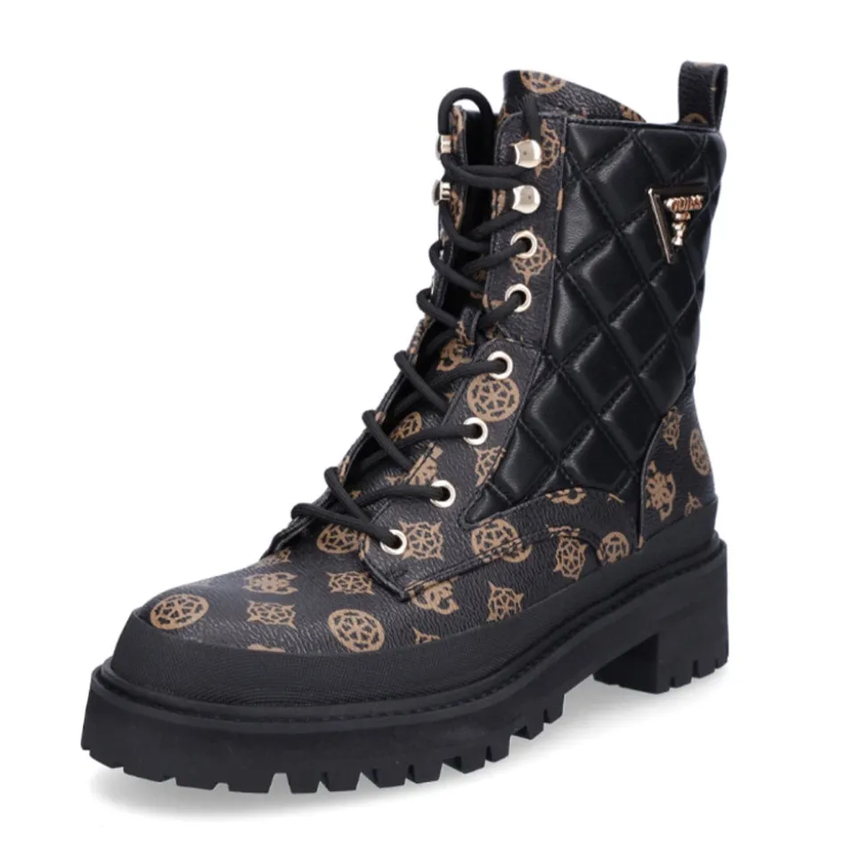 Scarpe Donna GUESS Anfibi linea Badae colore Brown - Black