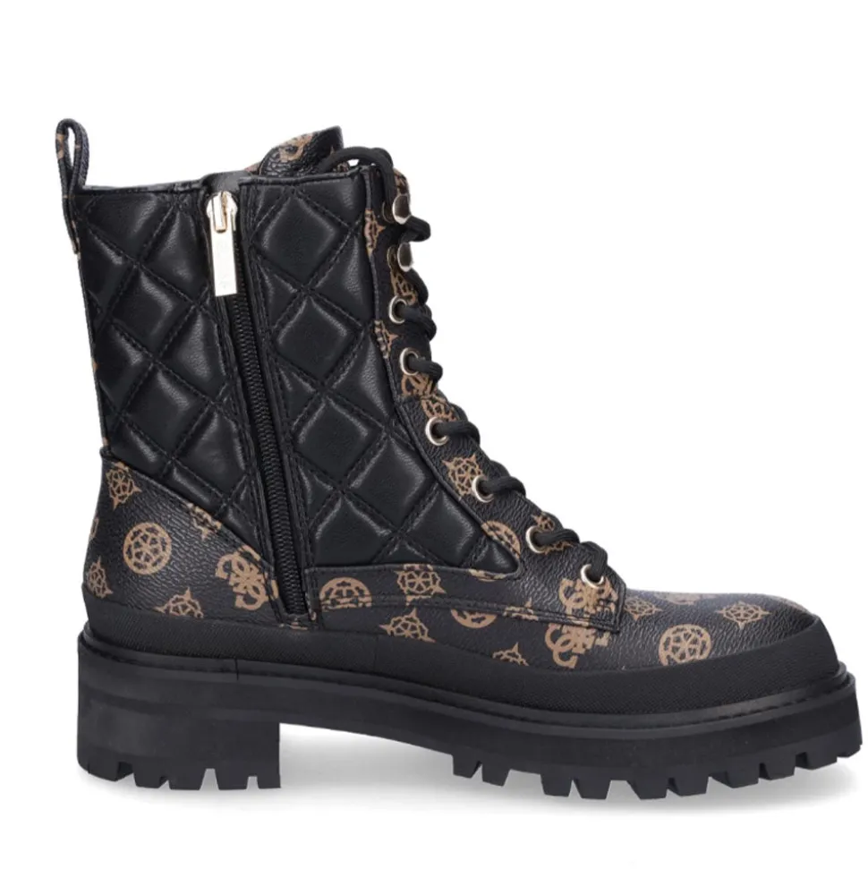 Scarpe Donna GUESS Anfibi linea Badae colore Brown - Black