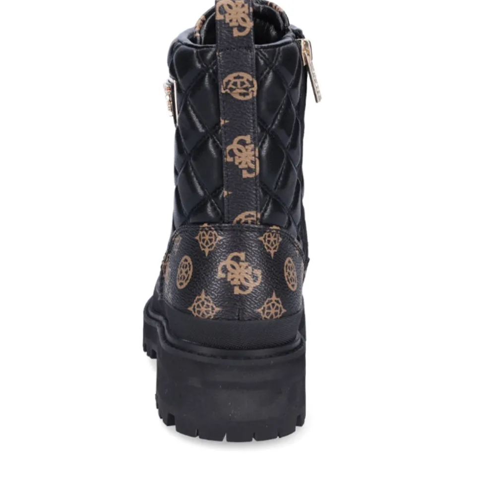 Scarpe Donna GUESS Anfibi linea Badae colore Brown - Black