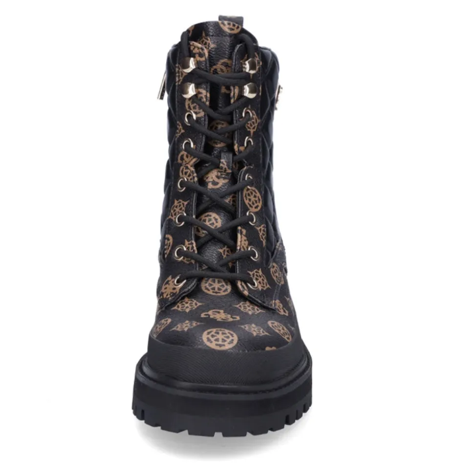 Scarpe Donna GUESS Anfibi linea Badae colore Brown - Black