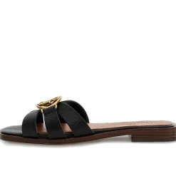 Scarpe Donna GUESS Ciabatte Linea Symo in Pelle Colore Nero