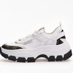 Scarpe Donna GUESS Sneakers Linea Braydin Colore White - Brown