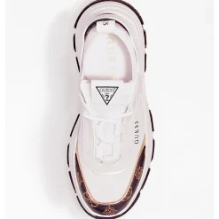 Scarpe Donna GUESS Sneakers Linea Braydin Colore White - Brown
