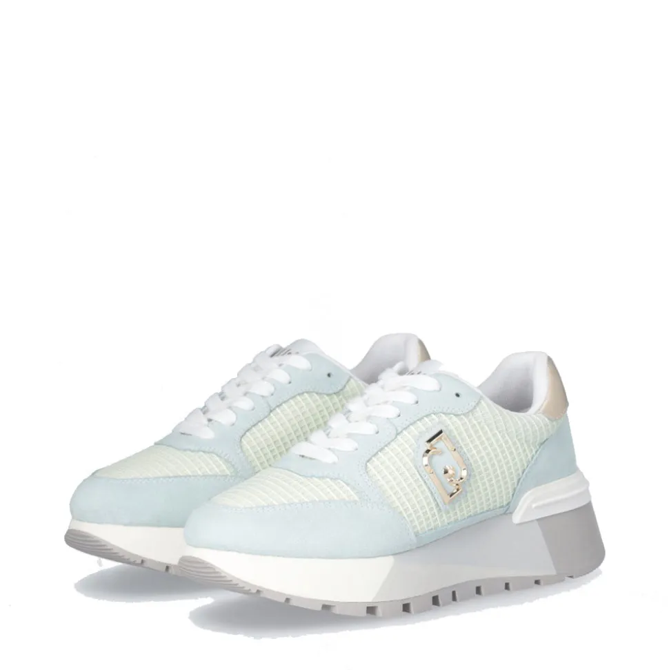 Scarpe Donna LIU JO Amazing 25 Sneakers Platform in Suede e Mesh Water