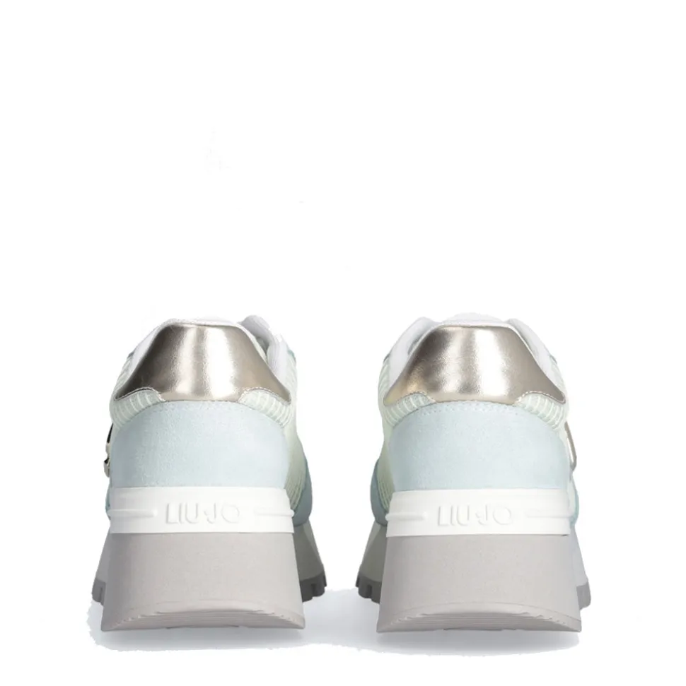 Scarpe Donna LIU JO Amazing 25 Sneakers Platform in Suede e Mesh Water