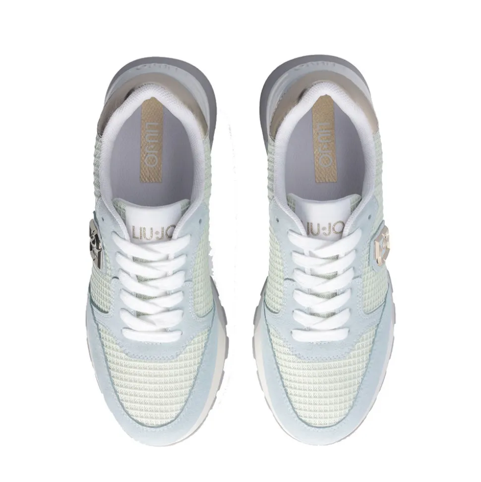 Scarpe Donna LIU JO Amazing 25 Sneakers Platform in Suede e Mesh Water