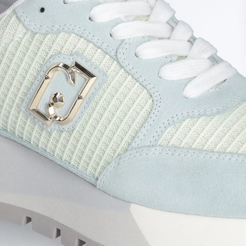 Scarpe Donna LIU JO Amazing 25 Sneakers Platform in Suede e Mesh Water