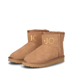 Scarpe Donna LIU JO Jil 02 Stivaletti Imbottiti in Suede Traforato color Cognac