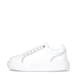 Scarpe Donna LIU JO Kylie 31 Sneakers Platform in Pelle Bianca con Profili in Strass