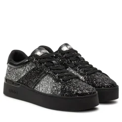 Scarpe Donna LIU JO Silvia 105 Sneakers in Glitter Black