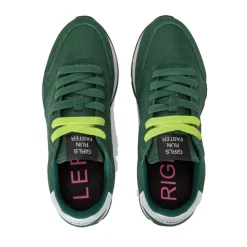 Scarpe Donna Sun68 Sneakers Ally Nylon Solid Colore Verde Scuro - Z44201