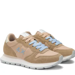 Scarpe Donna Sun68 Sneakers Ally Solid Nylon Colore Beige - Z35201