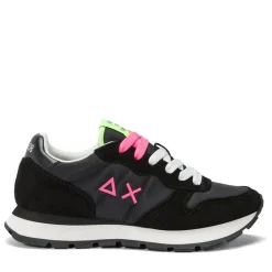 Scarpe Donna Sun68 Sneakers Ally Solid Nylon Colore Nero - Fuxia - Z35201