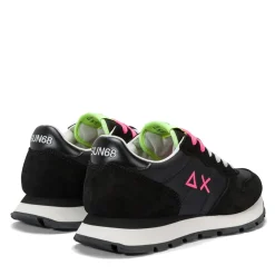 Scarpe Donna Sun68 Sneakers Ally Solid Nylon Colore Nero - Fuxia - Z35201