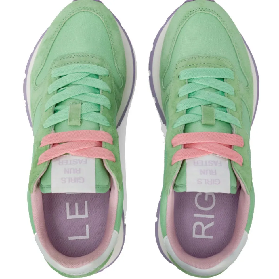 Scarpe Donna Sun68 Sneakers Ally Solid Nylon Colore Verde Menta - Z35201