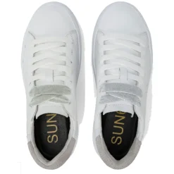 Scarpe Donna Sun68 Sneakers Grace Leather Colore Bianco - Bianco - Z35226