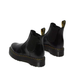 Scarpe DR. MARTENS Stivaletti Chelsea Platform linea 2976 Quad in Pelle Black Smooth