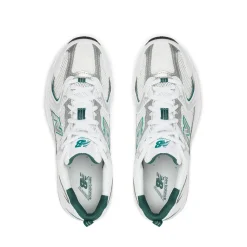 Scarpe Running NEW BALANCE Sneakers 530 in Tessuto Sintetico e Mesh colore White e Green