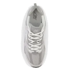 Scarpe Running NEW BALANCE Sneakers 530 in Pelle e Mesh Raincloud Shadow Grey e Silver Metallic