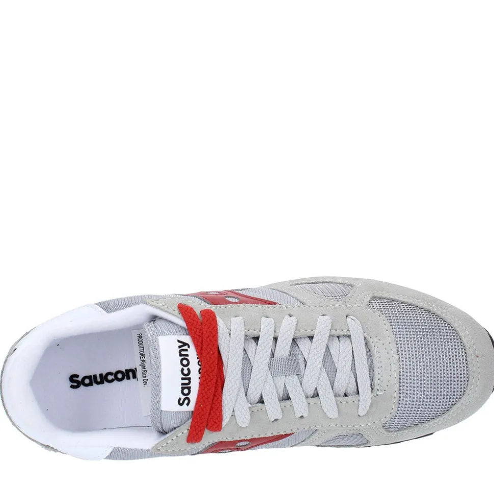 Scarpe Uomo Saucony Sneakers Shadow Original Grey - Red