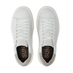 Scarpe Uomo Sun68 Sneakers Big Boy in Pelle Bianca - Z44144