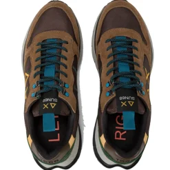 Scarpe Uomo Sun68 Sneakers Fire and Camping Colore Marrone - Z44128