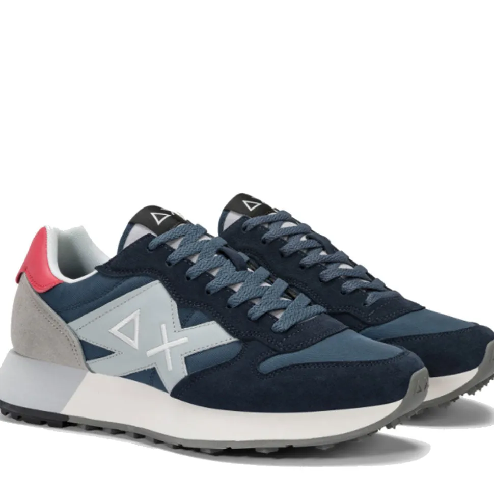 Scarpe Uomo Sun68 Sneakers Jaki 2.0 Solid Navy Blue