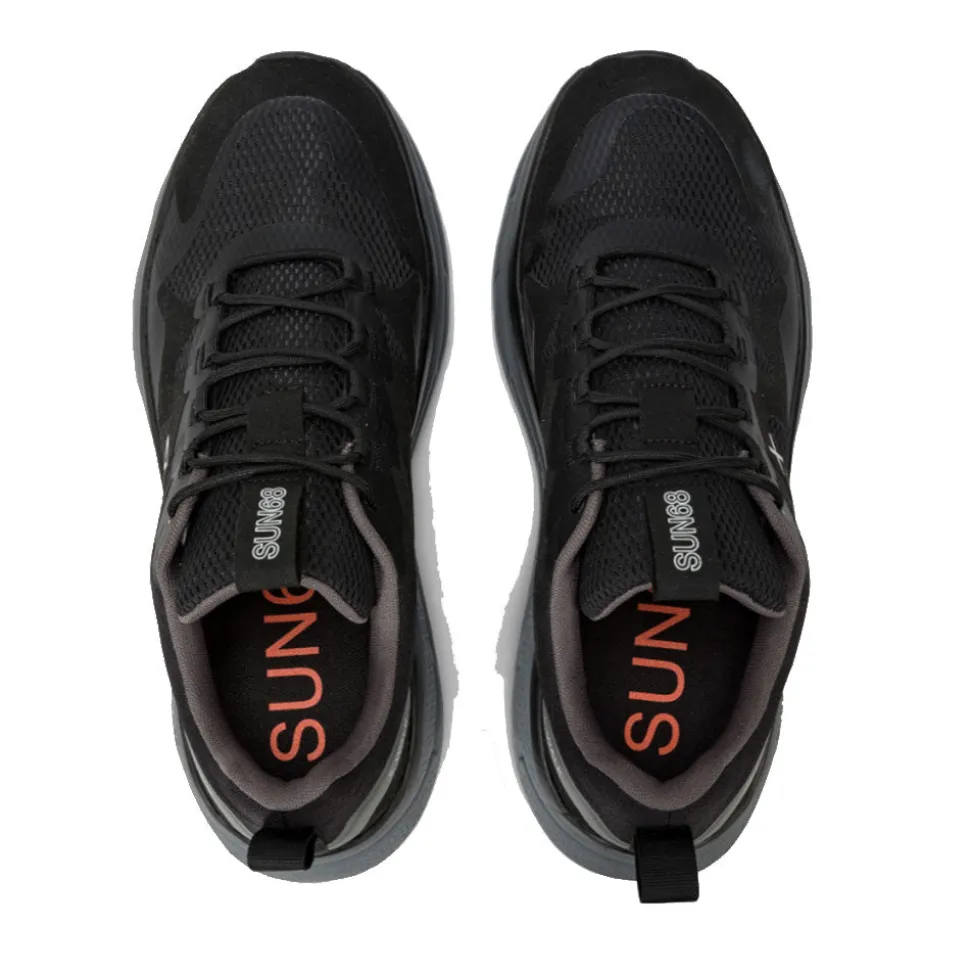 Scarpe Uomo Sun68 Sneakers Jupiter Sporty Nero - Z44141