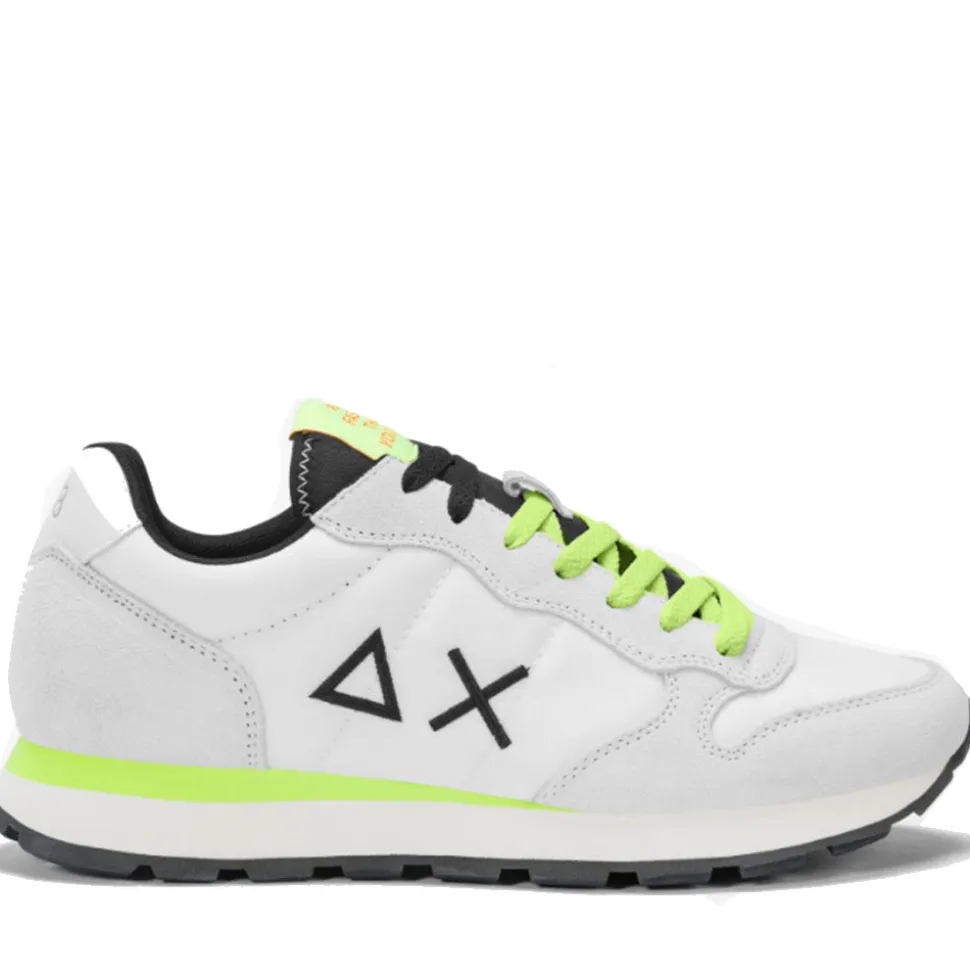 Scarpe Uomo Sun68 Sneakers Tom Fluo Bianco - Z35102