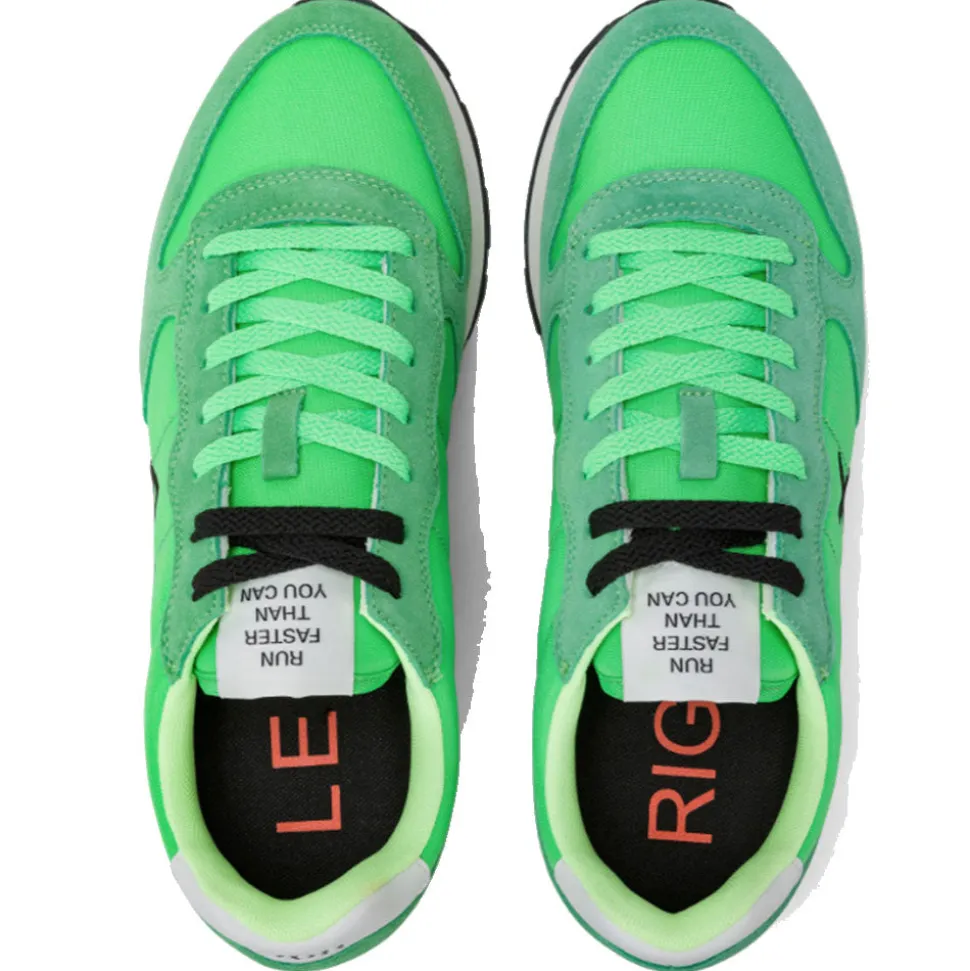 Scarpe Uomo Sun68 Sneakers Tom Solid Verde Fluo - Z35101