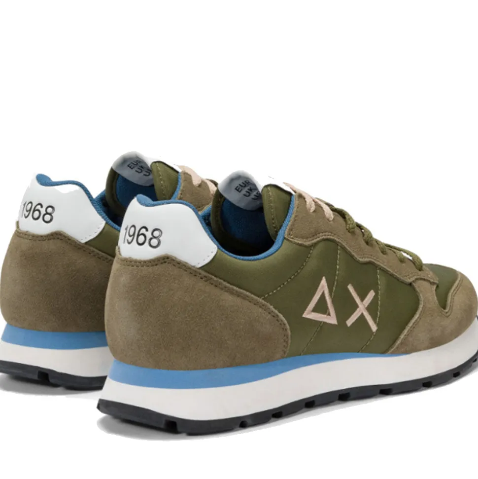 Scarpe Uomo Sun68 Sneakers Tom Solid Militare - Z35101