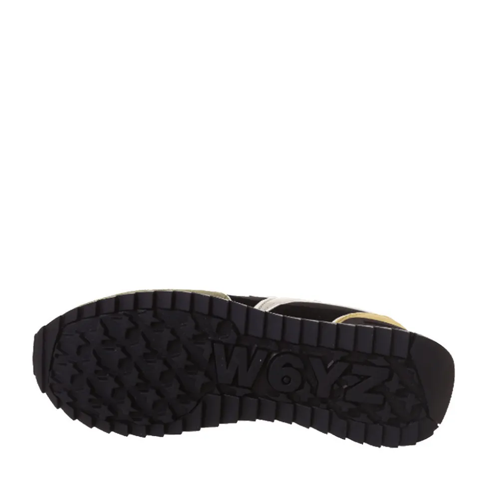 Scarpe Uomo W6YZ Sneakers Jet-M. in Tessuto Tecnico e Suede colore Militare Black Fire
