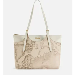 Shopping Bag 1A Classe Alviero Martini linea Ritual Bag stampa Geo Safari LC19