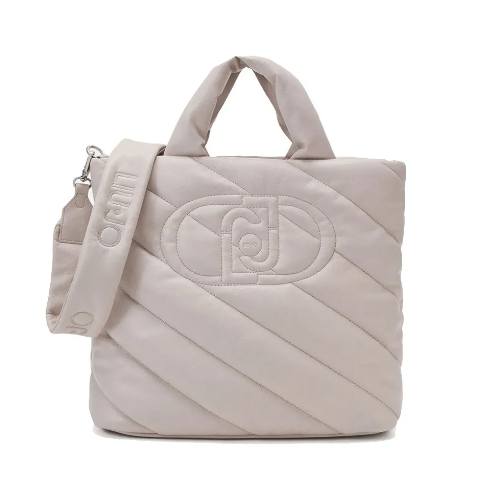 Shopping Bag a Mano LIU JO Better Trapuntata Glossy True Champagne